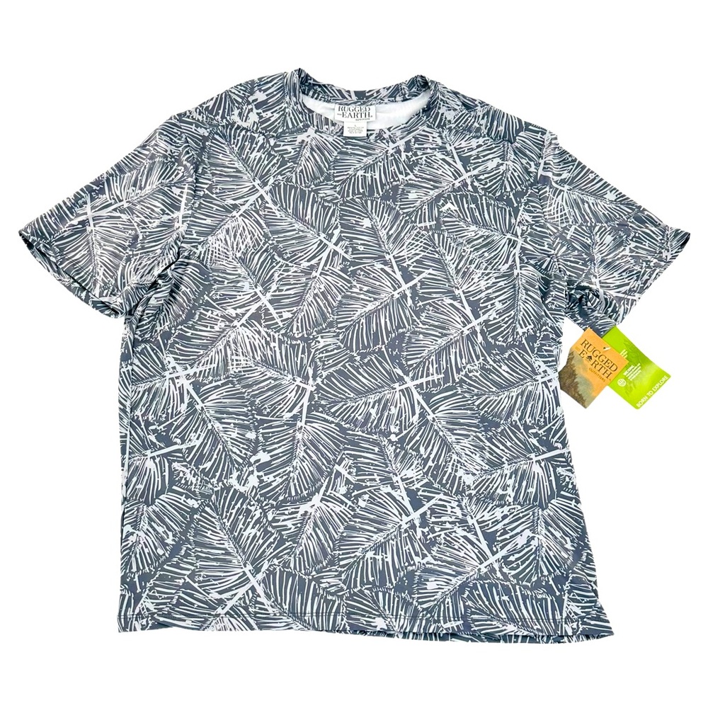 Mens Rugged Earth Outfitters Short Sleeve T-Shirt Gray Size L